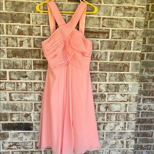 Azazie Elegant Coral Sleeveless Formal Dress